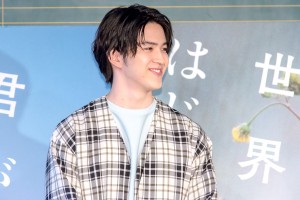 映画『君が世界のはじまり』完成記念トークイベントに登場した甲斐翔真
