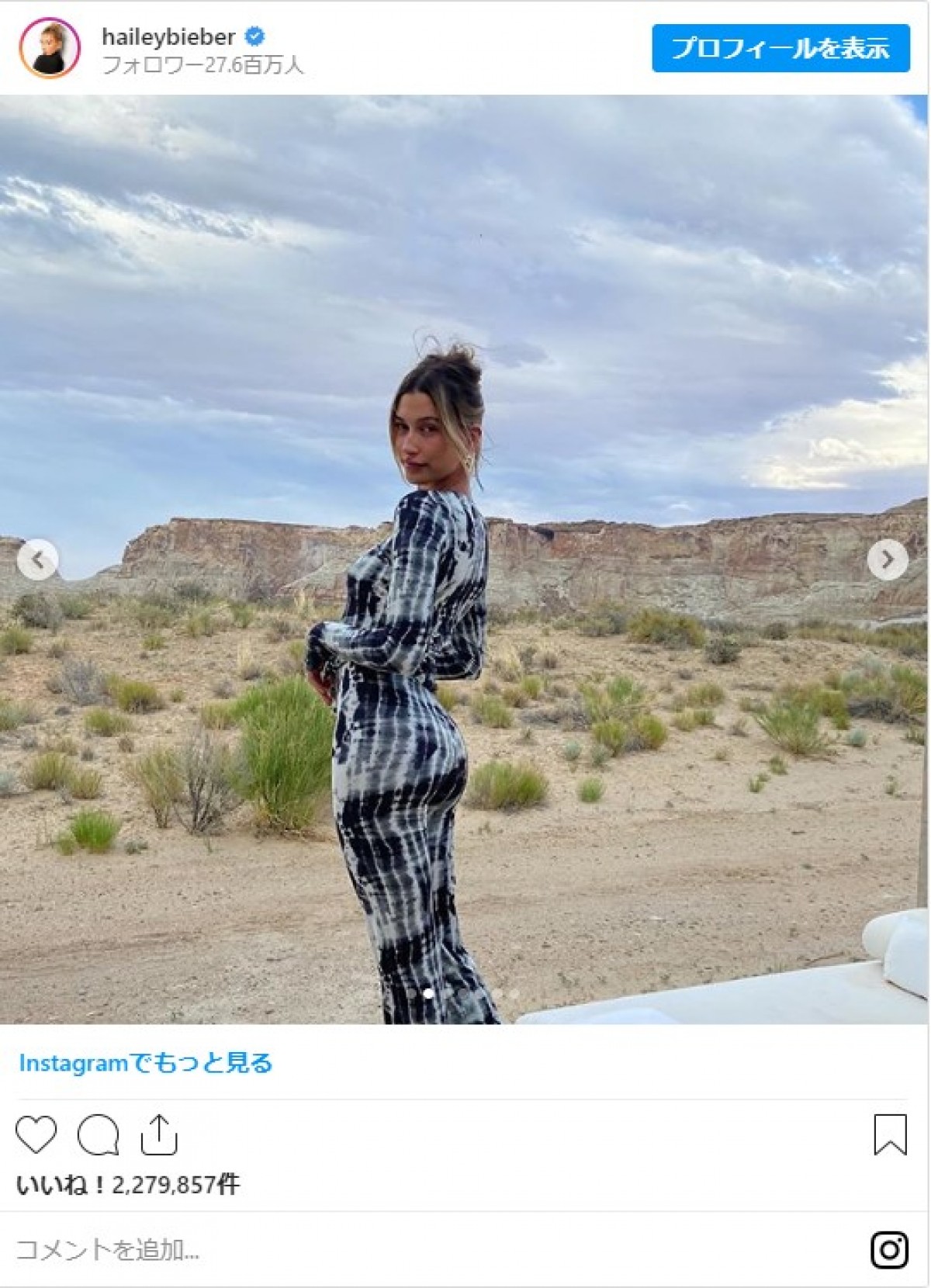 ジャスティン・ビーバー夫妻、旅の途中でキス　仲良くブランコに座る姿も公開
