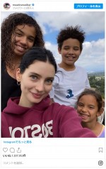 ヴィン・ディーゼルの子どもたちと　※「メドウ・ウォーカー」インスタグラム