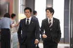 月9ドラマ『SUITS／スーツ2』での（左から）織田裕二、中島裕翔