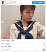 小芝風花、「可愛すぎる」の声があがった制服ショット　※「小芝風花」インスタグラム