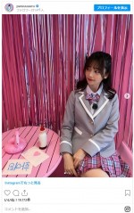 “ぱるる”こと島崎遥香、8年ぶりの制服姿　※「島崎遥香」インスタグラム