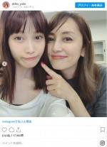 矢田亜希子、中村ゆりかと『ギルティ』親子2ショット　※「矢田亜希子」インスタグラム