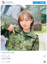 須田亜香里、雑誌「MAMOR」撮影オフショット　※「須田亜香里（SKE48）」インスタグラム