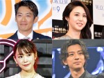 （左上から時計回りで）反町隆史、松嶋菜々子、三浦翔平、桐谷美玲