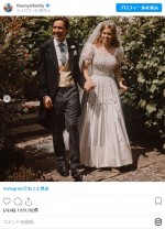 英ベアトリス王女がエドアルド・マペッリ・モッツィと結婚　※「The Royal Family」インスタグラム