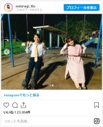 多部未華子＆瀬戸康史、“わたナギ”公園キュンキュンシーンのオフショット　※『私の家政夫ナギサさん』公式インスタグラム