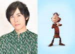 アニメ映画『小さなバイキング ビッケ』日本語吹き替え版キャストの白井悠介とゴルムのキャラクタービジュアル