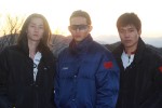 映画『弱虫ペダル』オフショット（左から）柳俊太郎、竜星涼、菅原健
