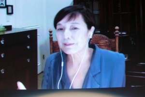 映画『宇宙でいちばんあかるい屋根』完成披露試写会にリモート出演した桃井かおり