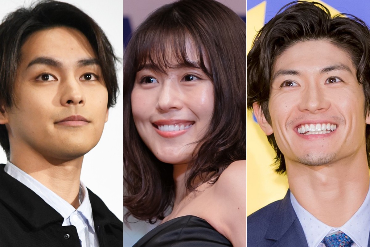 (左から)柳楽優弥、有村架純、三浦春馬さん