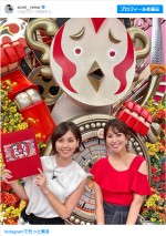 【写真】鷲見玲奈とヒロド歩美、スポーツ担当アナ2ショットに反響「綺麗すぎる」「奇跡的」