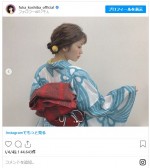 小芝風花の浴衣姿、見返りショットも　※「小芝風花」インスタグラム