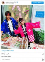 辻希美＆杉浦太陽、自宅で“本気の夏祭り” ※「杉浦太陽」インスタグラム