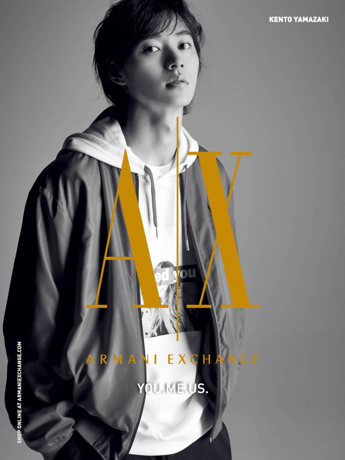 山崎賢人、「アルマーニ エクスチェンジ」広告モデル続投決定　秋冬ビジュアル解禁