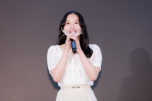 ドラマ『ほぼ日の怪談。』完成発表記者会見に登場した笠原桃奈