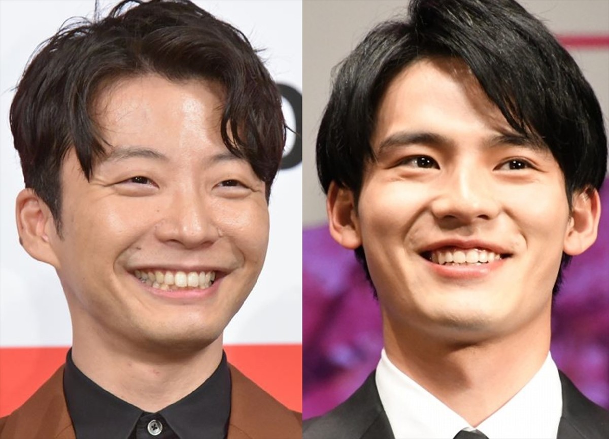 (左から)星野源、岡田健史