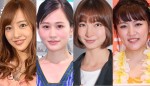 （左から）板野友美、前田敦子、篠田麻里子、高橋みなみ