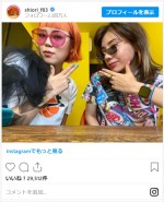 仲里依紗＆藤原史織、ド派手2ショット　※「藤原史織」インスタグラム