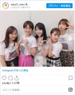 板野友美、前田敦子、峯岸みなみ、高橋みなみ、篠田麻里子のAKB48・1期生集合ショット　※「高橋みなみ」インスタグラム