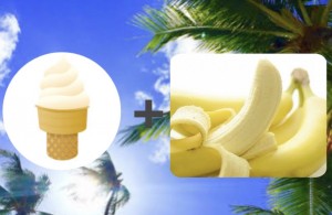 フォトジェニックな「バナナソフトクリーム」発売