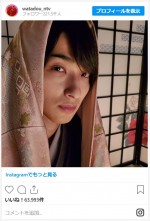 横浜流星、艶やかな視線の接写オフショット　※『私たちはどうかしている』公式インスタグラム