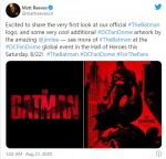マット・リーブス監督がツイッターで披露した『ザ・バットマン』ロゴ