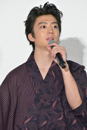 映画『弱虫ペダル』公開御礼舞台あいさつに登場した伊藤健太郎