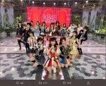 『2020FNS歌謡祭 夏』（フジテレビ系）出演したAKB48選抜メンバー　※「柏木由紀」ツイッター