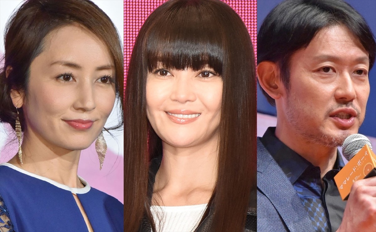 （左から）矢田亜希子、観月ありさ、筒井道隆