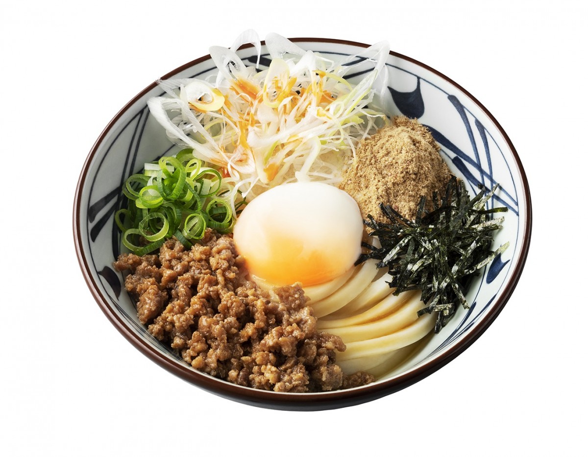 うどんでお月見