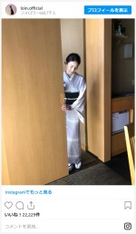 井川姿、はんなり着物姿の女将ショット　※「井川遥」インスタグラム