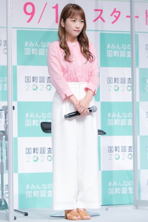 ＃みんなの国勢調査キックオフイベントに登場した川栄李奈