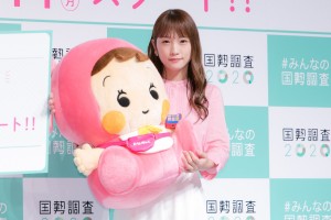 ＃みんなの国勢調査キックオフイベントに登場した川栄李奈