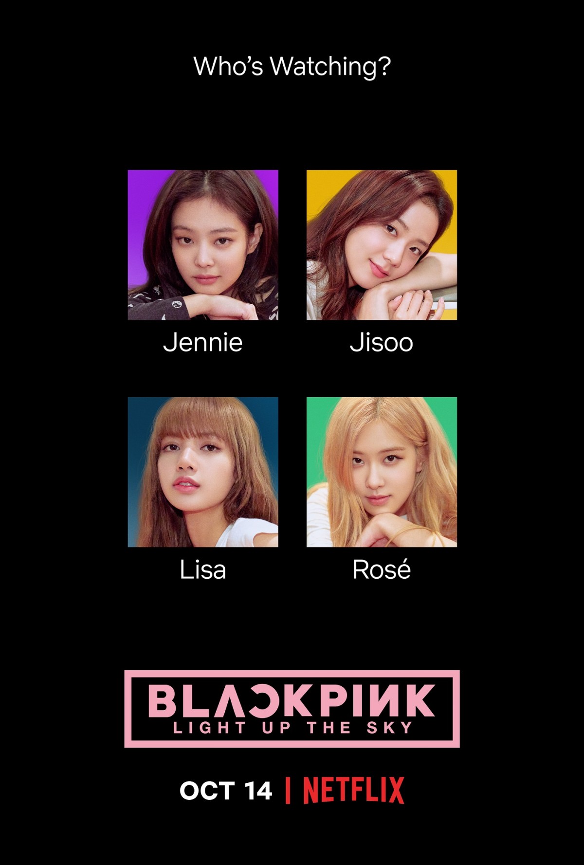 オリジナルドキュメンタリー『BLACKPINK ～ライトアップ・ザ・スカイ～』キービジュアル