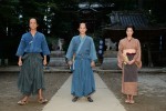 2021年大河ドラマ『青天を衝け』に出演する（左から）高良健吾、吉沢亮、橋本愛