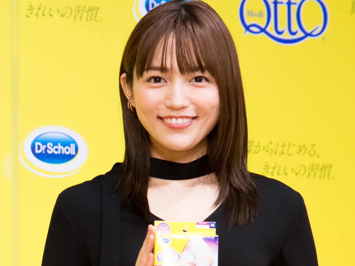 川口春奈、『メディキュット ブランドリニューアル&新商品』記者発表会に登場