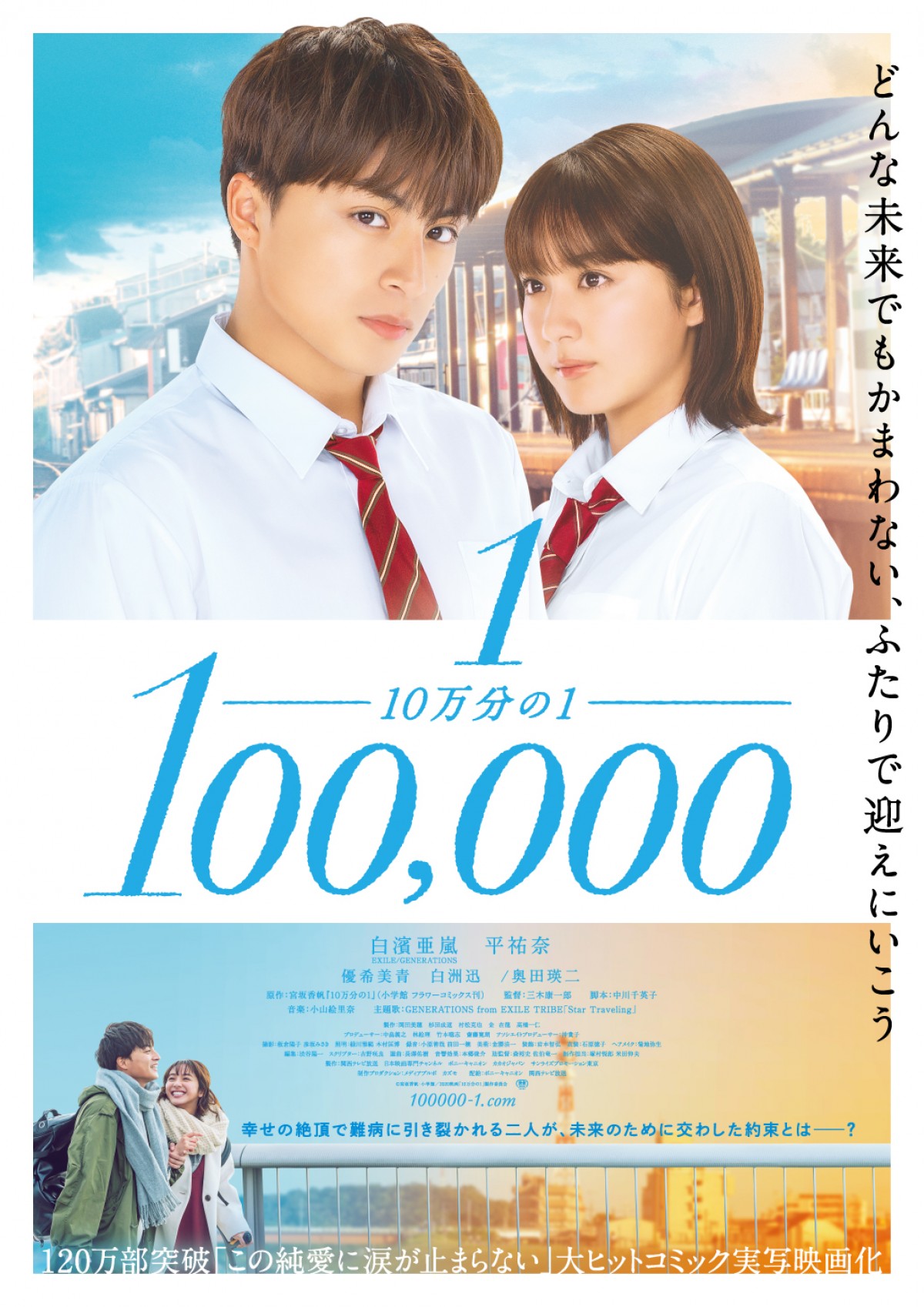 白濱亜嵐 平祐奈 10万分の1 Generations主題歌入り予告 ポスタービジュアル解禁 年9月16日 映画 ニュース クランクイン