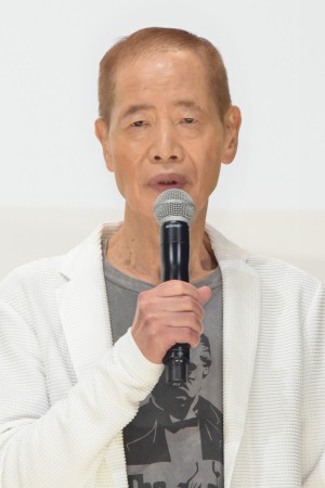 映画『みをつくし料理帖』完成披露試写会に登場した角川春樹監督