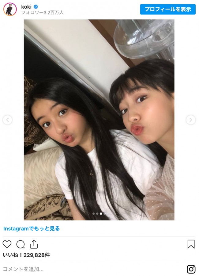 Koki Cocomi姉妹 キュートなキス顔 変顔ショットを披露 年9月21日 写真 エンタメ ニュース クランクイン