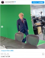 CM撮影を報告する手越祐也　※「手越祐也」インスタグラム