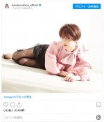 倉科カナ、撮影中に“猫のポーズ” ※「倉科カナ」インスタグラム