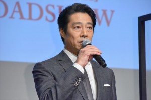 映画『望み』舞台あいさつ中継付き完成披露試写会に出席した堤真一