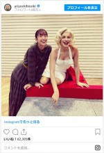 有吉弘行カメラマン、佐藤栞里を撮影　※「有吉弘行」インスタグラム