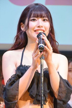 「ミスFLASH2021選考オーディション ファイナリストお披露目」発表会見に出席した高橋みお（セミファイナル総合4位）