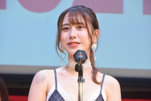 「ミスFLASH2021選考オーディション ファイナリストお披露目」発表会見に出席した名取くるみ（セミファイナル総合3位）