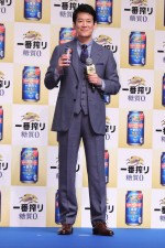 日本初のビール！「キリン一番搾り 糖質ゼロ」発売記念イベントに登場した唐沢寿明