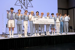 JO1 1stアルバム発売＆初のオンライン単独ライブ開催決定 概要発表＆取材会にて