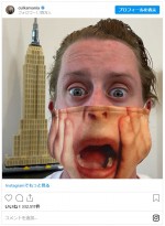 マコーレー・カルキンの“絶叫マスク”姿が話題に　※「マコーレー・カルキン」インスタグラム