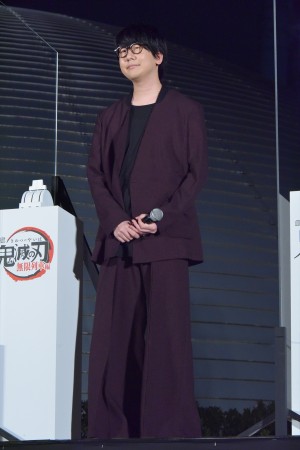 『劇場版「鬼滅の刃」無限列車編』東京スカイツリー点灯イベントに登場した花江夏樹